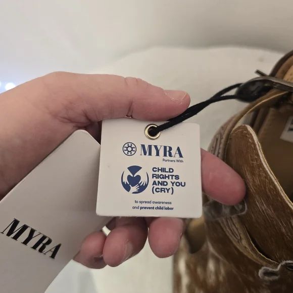 MYRA CORA JO Cowhide Leather Western Strap Booties/shoes. Ladies 8 - Picture 7 of 11